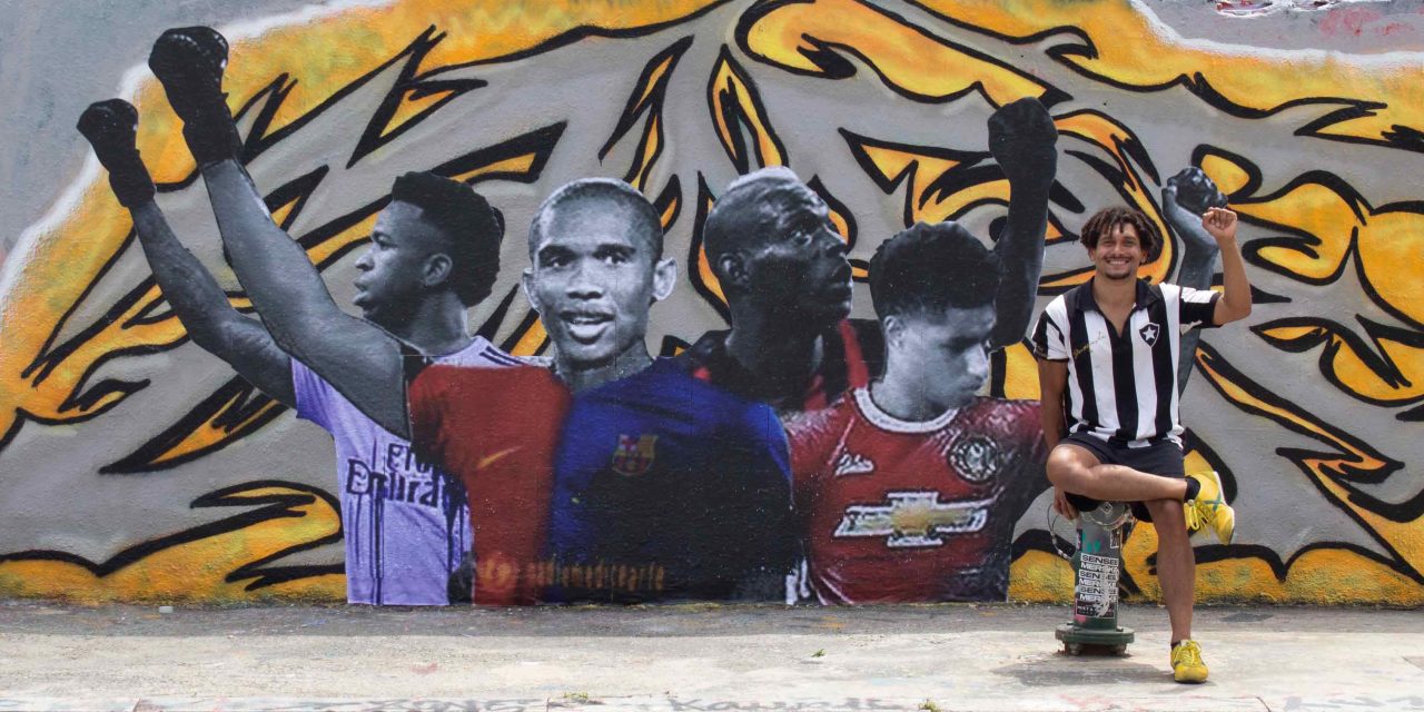 Mural contra racismo em Barcelona tem assinatura de um niteroiense 