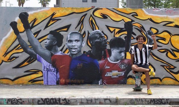 Mural contra racismo em Barcelona tem assinatura de um niteroiense 