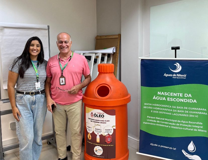 Águas de Niterói lança campanha de arrecadação de óleo em 18 comunidades do município