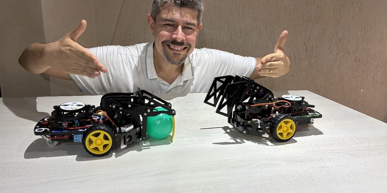 Evento gratuito em shopping tem robôs que jogam futebol, jogos mecatrônicos, oficinas de design 3D e lançamento de livro sobre uso saudável da tecnologia