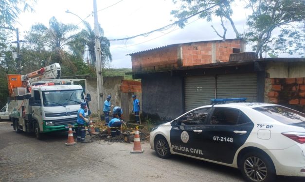 Polícia flagra pontos clandestinos de abastecimento de água no Sapê, em Niteró