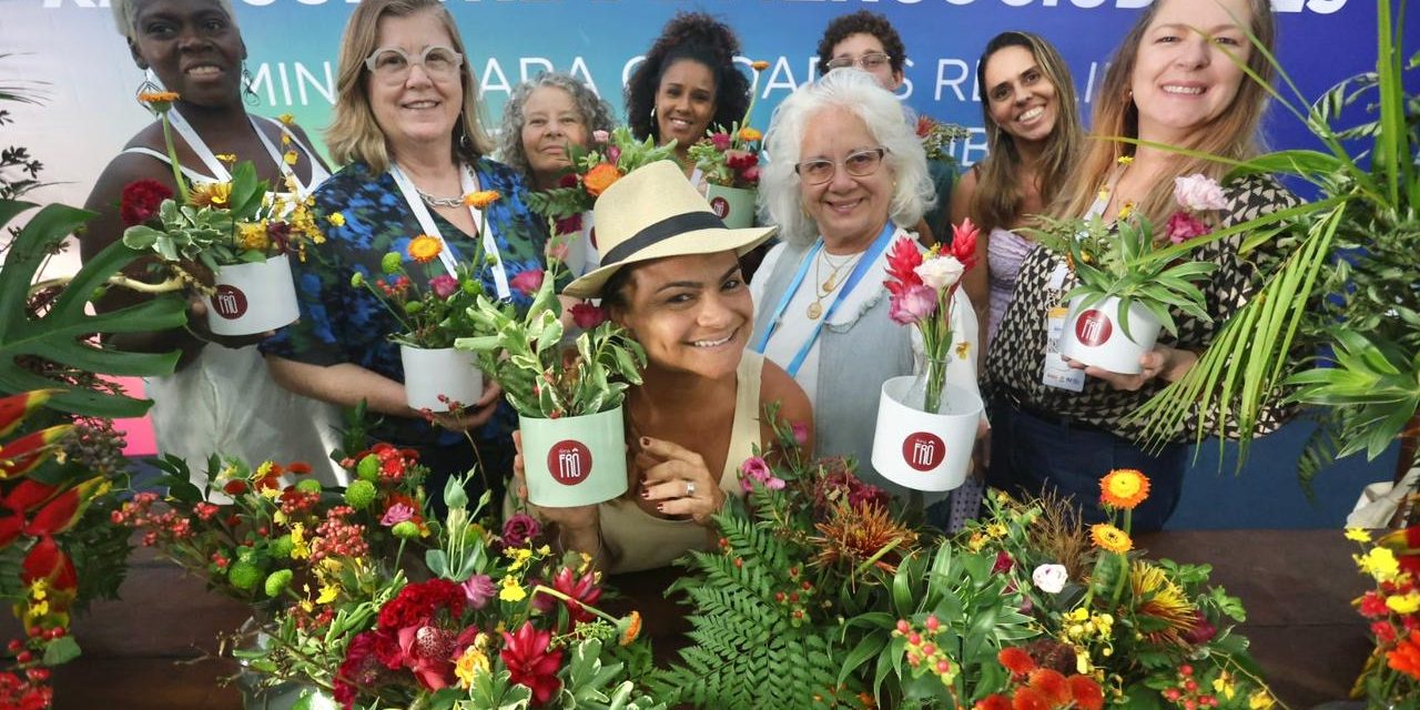 Niterói promove oficina sustentável de arranjos florais com reaproveitamento de materiais do Mercocidades