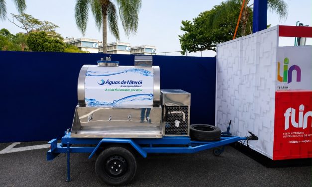 Águas de Niterói disponibiliza pontos de hidratação para os participantes da FLIN